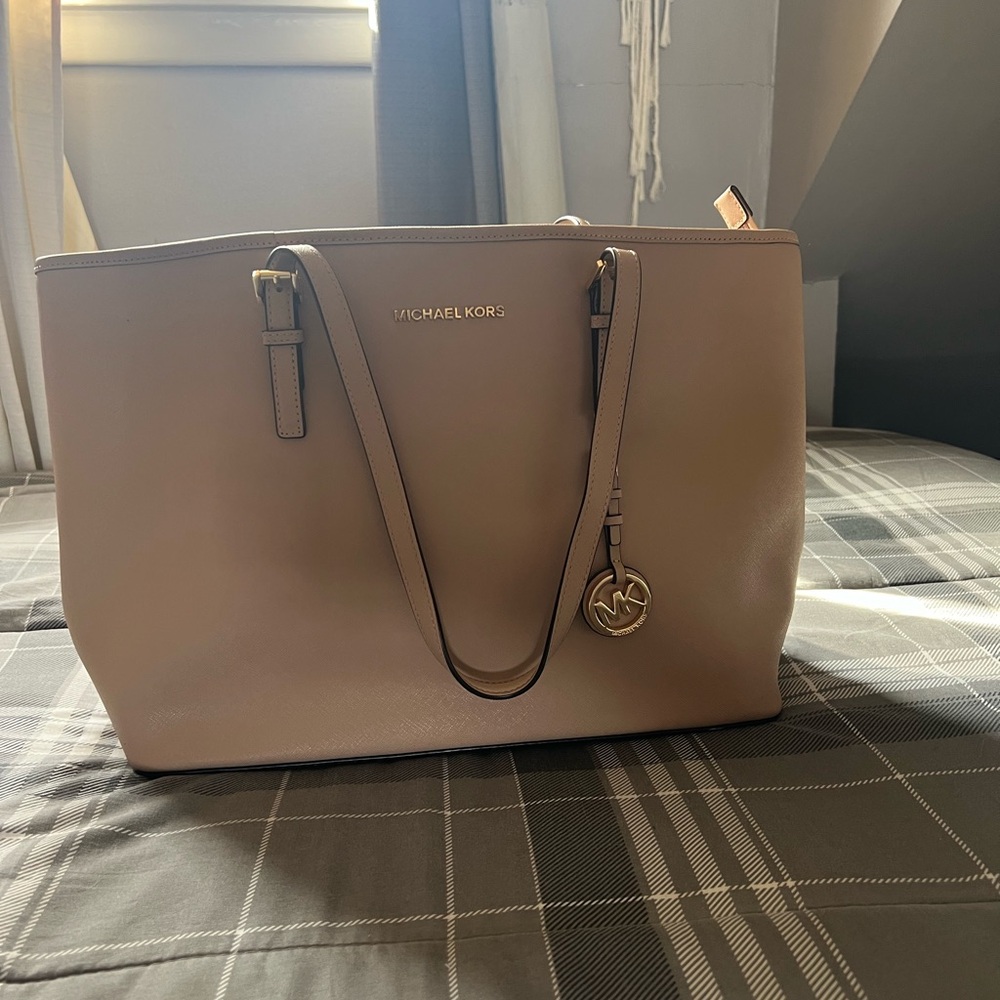 Michael Kors Tan Leather Tote Bag